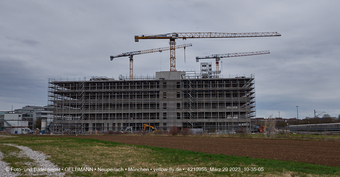 29.03.2023 - Baustelle REVO und Umgebung in Neuperlach